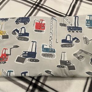 Pottery Barn Kids Construction Vehicle Twin Duvet - Red, Blue, Yellow